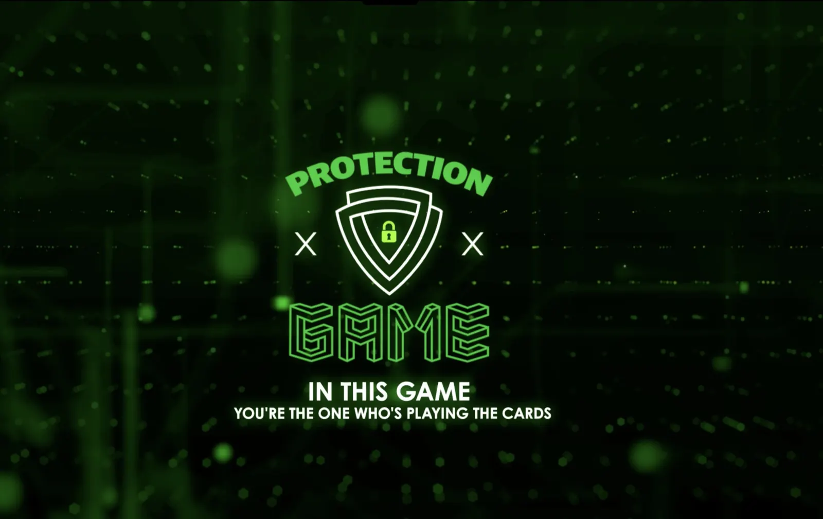 Tela de abertura do Protection Game